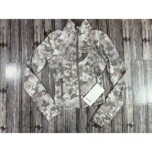 Lululemon Define Cropped Nulu Jacket sz 4 Thawed Camo Warm Ash Grey NWT $118